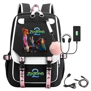 Meistverkaufter Zootopia <span class=keywords><strong>2</strong></span>-Zoll-Cartoon-Rucksack für Teenager und Kinder, geeignet für Reisen, USB-Notebook-Rucksack - Product Image 1