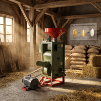 Machine à décortiquer le riz série SB, décortiqueuse de paddy, blanchisseur de riz, moulin à riz électrique pour le traitement des céréales agricoles