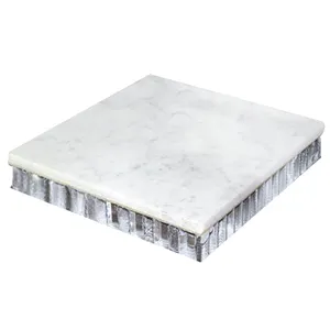 Best price white marble slab wall stone aluminum honeycomb panels