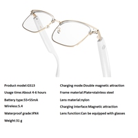 Lunettes intelligentes anti-lumière bleue UV400, musique et appels téléphoniques, lunettes de soleil de luxe interchangeables haut de gamme, légères, protection UV