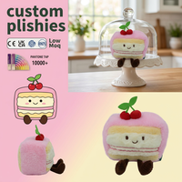 Jouets en peluche personnalisés en coton PP ultra doux, en forme de gâteau, à personnaliser, cadeau de remise de diplôme, anti-stress