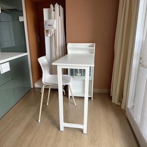 Bureau pliable mural moderne, design flottant avec pieds de soutien <span class=keywords><strong>pour</strong></span> salle à manger, cuisine ou buanderie, petite <span class=keywords><strong>table</strong></span> de bureau - Product Image 3