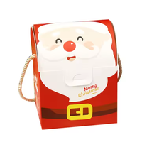 Venta al por mayor Mini Color sólido plegable cartón Festival caja de papel de regalo para el paquete de dulces y frutas