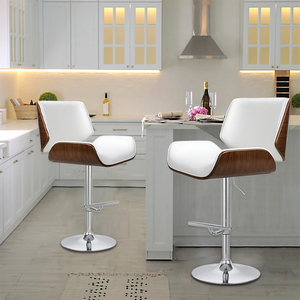 Hiện đại thanh ghế 360 độ điều chỉnh kim loại vòng cơ sở xoay truy cập Chiều cao Bentwood bar cafe ghế - Product Image 1