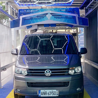 Robot de lavage automatique intelligent sans personnel 24h/24 avec nettoyage haute pression, cire, mousse colorée magique et eau RO