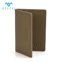 Benutzer definierte dunkelbraune hochwertige echte Leder Karte Brieftaschen schlanke Tasche Debit Kredit Visitenkarte halter Süßigkeiten Visitenkarten
