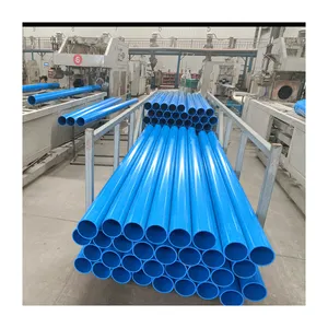 מכירת מפעל צינור pvc כחול ואביזרים לאספקת מים קוטר 50 מ""מ 75 מ""מ 110 מ""מ 160 מ""מ 200 מ""מ