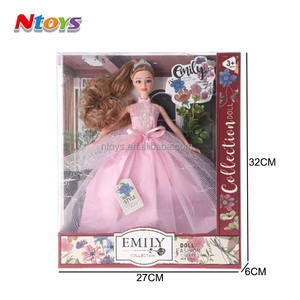 Poupée Belinda pas chère de 11,5 pouces, corps solide, 10 articulations, poupée de mode, poupée princesse <span class=keywords><strong>Emily</strong></span> exquise, ensemble de jouets avec bouquet pour les cadeaux des filles - Product Image 5