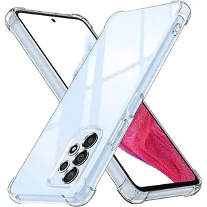 Funda de teléfono transparente de lujo a prueba de golpes para <span class=keywords><strong>Samsung</strong></span> A52 A72 A53 A73 <span class=keywords><strong>A33</strong></span> A14 A24 A34 A54 A32 S22 S23 S24 S25 Ultra Plus 5G contraportada - Product Image 1