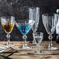 Ensemble de verres à vin vintage de luxe, gobelet à vin blanc à pied sphérique, écologique, compatible lave-vaisselle