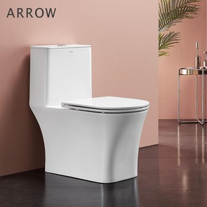 Inodoro de Cerámica Moderno ARROW de Una Pieza con Doble Descarga, Sifón en S y Autolimpieza - Product Image 4