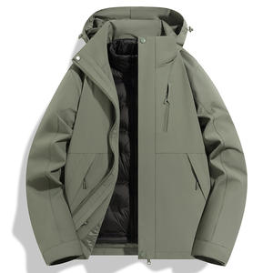 Veste pour homme de haute qualité teinte en 2025, vente directe d'usine, coupe-vent de haute qualité, softshell, imperméable, pour la randonnée en plein air - Product Image 3