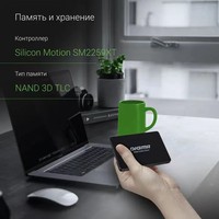 Disque SSD interne SATA3.0 de 2,5 pouces grande capacité 1 To 2 To 4 To pour mise à niveau d'ordinateurs portables et de bureaux