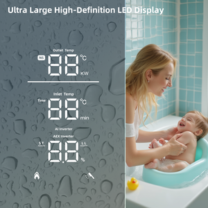 Chauffe-eau électrique instantané en plastique à haute efficacité énergétique 8KW pour douche, cuisine, salle de bain, hôtel, maison, garage, montage mural - Product Image 2