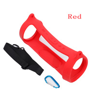 Housse de protection en silicone souple pour haut-parleur de voyage extérieur pour JBL Charge 4 avec bandoulière