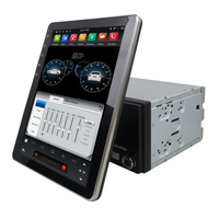 KD-97005 Android 9.0 PX6 9.7'' Système audio de voiture de style Tesla Réglage de l'angle haut/bas Radio de voiture universelle