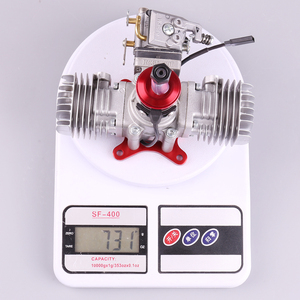 VVRC RCGF 21CCT V2 21cc Dual Cylinder Petrol/<b>Gasoline</b> Engine New Model with Exhaust Pipe for RC Airplane Fixed Wing Made Metal - Product Image 4