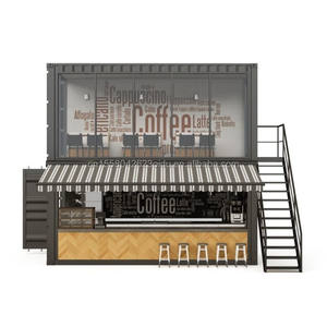 فاخر مخصص 10ft 20ft منزل عصري تصميم بار قهوة مسبق الصنع - Product Image 5