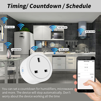 Prise intelligente WiFi/ZIGBEE LangYeao 16A, commande à distance par application, compatible Alexa/Google Home, minuterie et compte à rebours, mémoire de coupure de courant