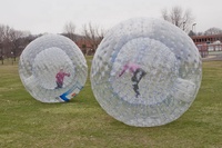 Balle Zorb gonflable de qualité commerciale avec PVC/TPU transparent de 1,0 mm de haute qualité pour l'herbe, le lac et la neige