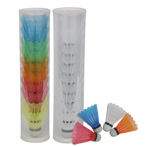 ลูกขนไก่พลาสติกหลากสี ลูกขนไก่ราคาถูกที่สุด ผลิตภัณฑ์แบดมินตันอื่นๆ เกมกลางแจ้ง ของเล่น - Product Image 1