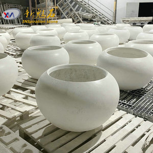 Nuevos Materiales de Construcción de Piedra, Macetas de Hormigón GRC Personalizables para Áreas Públicas Exteriores - Product Image 4