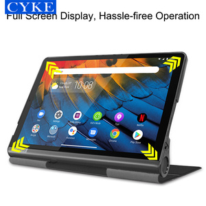 CYKE Trifold PU Leather Tab Tablet <span class=keywords><strong>Case</strong></span> Đứng Bảo Vệ Lật Bìa Cho <span class=keywords><strong>Lenovo</strong></span> Yoga Thông Minh Tab 10.1 Yogatab5 YT-X705 Bìa - Product Image 6
