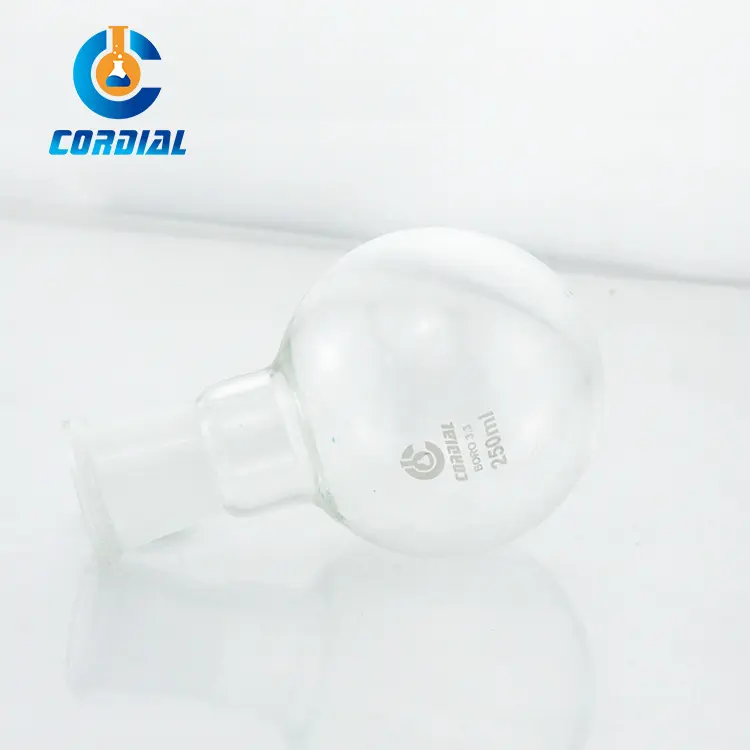 5001 CORDIAL Laboratory Round Bottom Flask Narrow Neck / Boiling Short Neck Chemistry Flask Supplies Buy From Indian Supplier