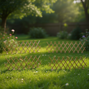 Valla de Madera Firwood de 70.9"x11.8" Rectangular y Resistente para Cercas de Patios y Jardines - Product Image 2