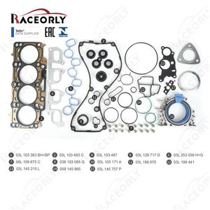 RACEORLY 03L198020C Kit de joints de révision du moteur pour VW Amarok <span class=keywords><strong>Golf</strong></span> Jetta Tiguan Multivan 2.0T Diesel CAA Audi Q3 5N2 - Product Image 4