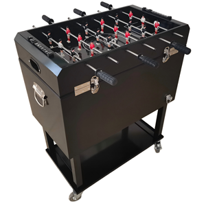 Carrito Enfriador de Bebidas Metálico Enrollable de 49L/65L, Práctico para Fútbol de Mesa, Mantiene las Bebidas Frías, con Ruedas para Barbacoa - Product Image 6
