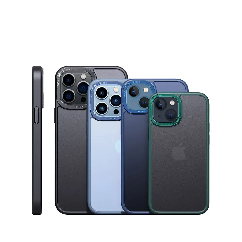 नई प्रीमियम गुणवत्ता मैट मामले के लिए iPhone के लिए 14 प्रो धातु बटन हार्ड पीसी पाले सेओढ़ लिया फोन के मामले में iPhone 14 13 प्रो 12 11