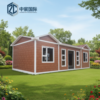 Maison conteneur portable Zhongchen moderne de 20 pieds, style conversion marine, pour hôtel préfabriqué ou bureau, prête à être expédiée
