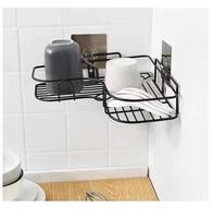 Porte-triangle sans poinçon salle de bain cuisine panier de rangement en fer forgé toilette mural en gros