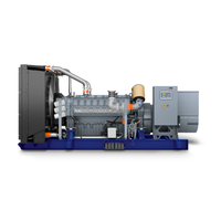 Groupe électrogène diesel MTU 1000 kW 1250 kVA de type ouvert, triphasé, pour alimentation de secours à distance sur site minier