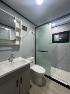Maison mobile modulaire extensible imperméable de 20 pieds ou 40 pieds, maison conteneur de luxe avec 2 chambres et <span class=keywords><strong>cuisine</strong></span> - Product Image 5