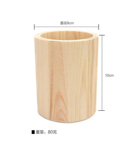 Personalizzato rotondo scatole di legno desktop <span class=keywords><strong>da</strong></span> ufficio organizzatore di legno del supporto della penna - Product Image 6