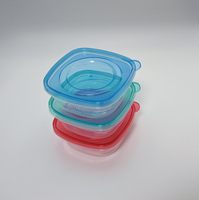 Contenants carrés en plastique PP jetables pour nouilles, sucre, pizza, sushi, salade, emballage de restauration rapide et boîtes de stockage pour livraison de repas