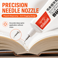 Colle de réparation pour livres 24-9, 50 ml, adhésif transparent haute perméabilité pour manuels scolaires, dictionnaires, restauration de couvertures de livres anciens
