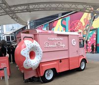 Camionnette Citroën H de qualité supérieure, rose, pour la vente de nourriture mobile, snacks de rue, camion de restauration, bus avec cuisine complète