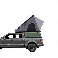 Tenda Atap Mobil Otomatis Hard Shell Tahan Air untuk Camping Outdoor, 1-3 Orang, SUV, Berbahan Aluminium