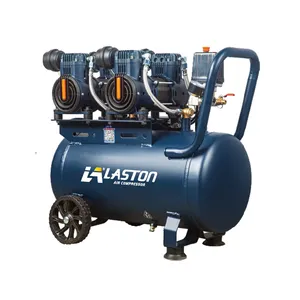 50L Portable Home Spray Paint Two Stage Low Noise 1280W 50L Aluminum Wire Compressors Piston Silent Oil Free Air Compressor