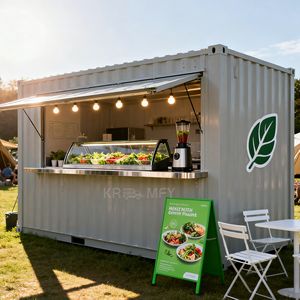 Contenedor de Bar/Cafetería para Envíos, Quiosco de Comida Rápida Contemporáneo, Tienda de Café, Resistente y Duradero - Product Image 2