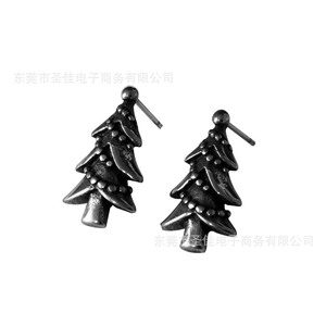 ต่างหูต้นคริสต์มาสย้อนยุคสแตนเลสสำหรับผู้ชายและผู้หญิง CF158 - Product Image 1