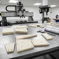 Plaque en nylon PA66 sur mesure à prix d'usine, épaisse, en plastique technique avec trous pour la fabrication d'engrenages mécaniques industriels