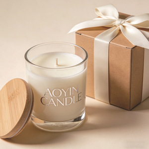 Velas Aromáticas en Vasos de Vidrio Transparente, Hechas a Mano, con Fragancia Duradera para Relajación en el Hogar, Spa y Regalos - Product Image 4