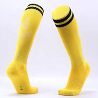 Gros Polyester Sport Respirant Compression Coloré Longue Anti Slip Hommes Chaussettes De Football