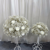 Sunwedding bola bunga buatan daun tropis realistis, bola bunga buatan untuk dekorasi tengah & rangkaian bunga pesta bertema