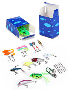 A-Style Holiday Bass Fishing Coffret cadeau Leurre en plastique Appât Minnow Wave VIB Spinner pour la pêche transfrontalière - Product Image 2