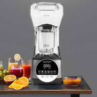 Mixeurs commerciaux silencieux à écran tactile, mixeur haute vitesse à broyage total, mixeur à fruits, mixeur à smoothies